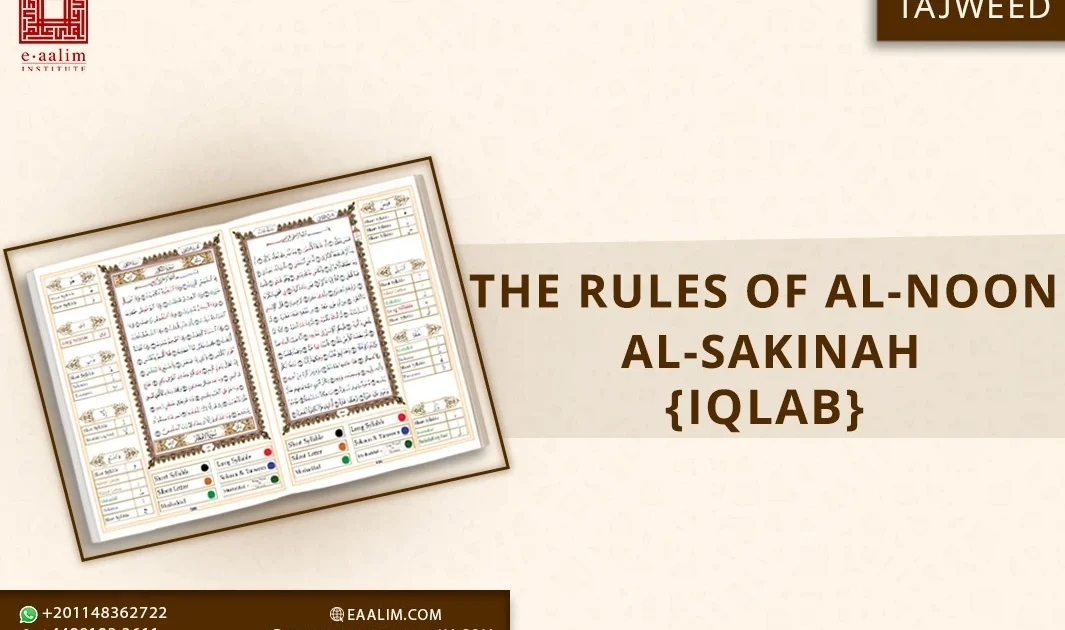 The rules of al-noon al-sakinah {Iqlab}