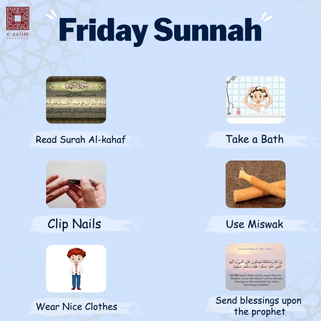 8 Sunnahs of Jumuah