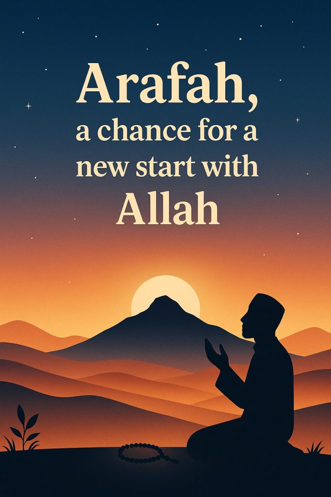 Arafah, a chance for a new start with Allah:
